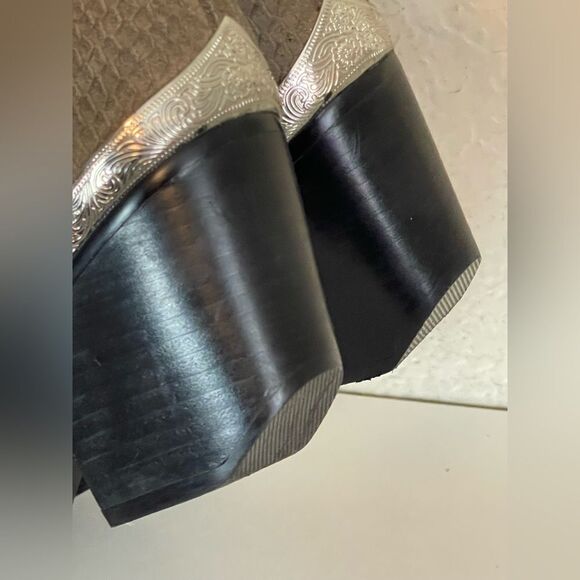 Jeffrey Campbell Cromwell pointed toe Ankle Bootie suede snake embossed 10 - Picture 13 of 16